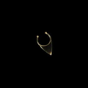 18k Gold Plated Silver Triangle Septum Jewelry